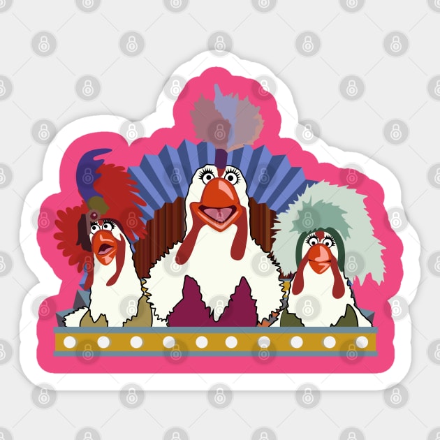 The chickens Sticker by Fabulous_Not_Flawless